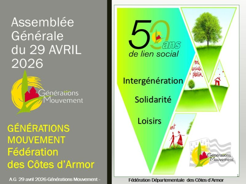 Assemblée Générale de la Fédération Départementale le 29 avril 2026