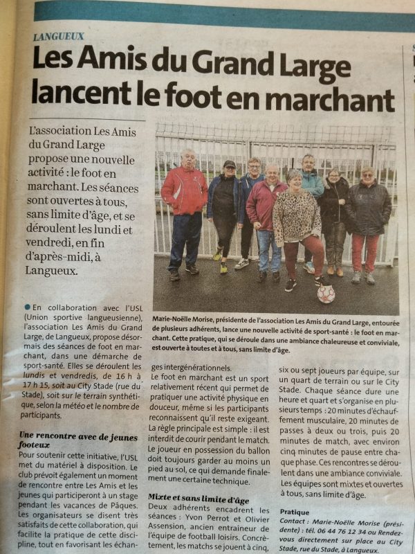 Langueux Foot en marchant